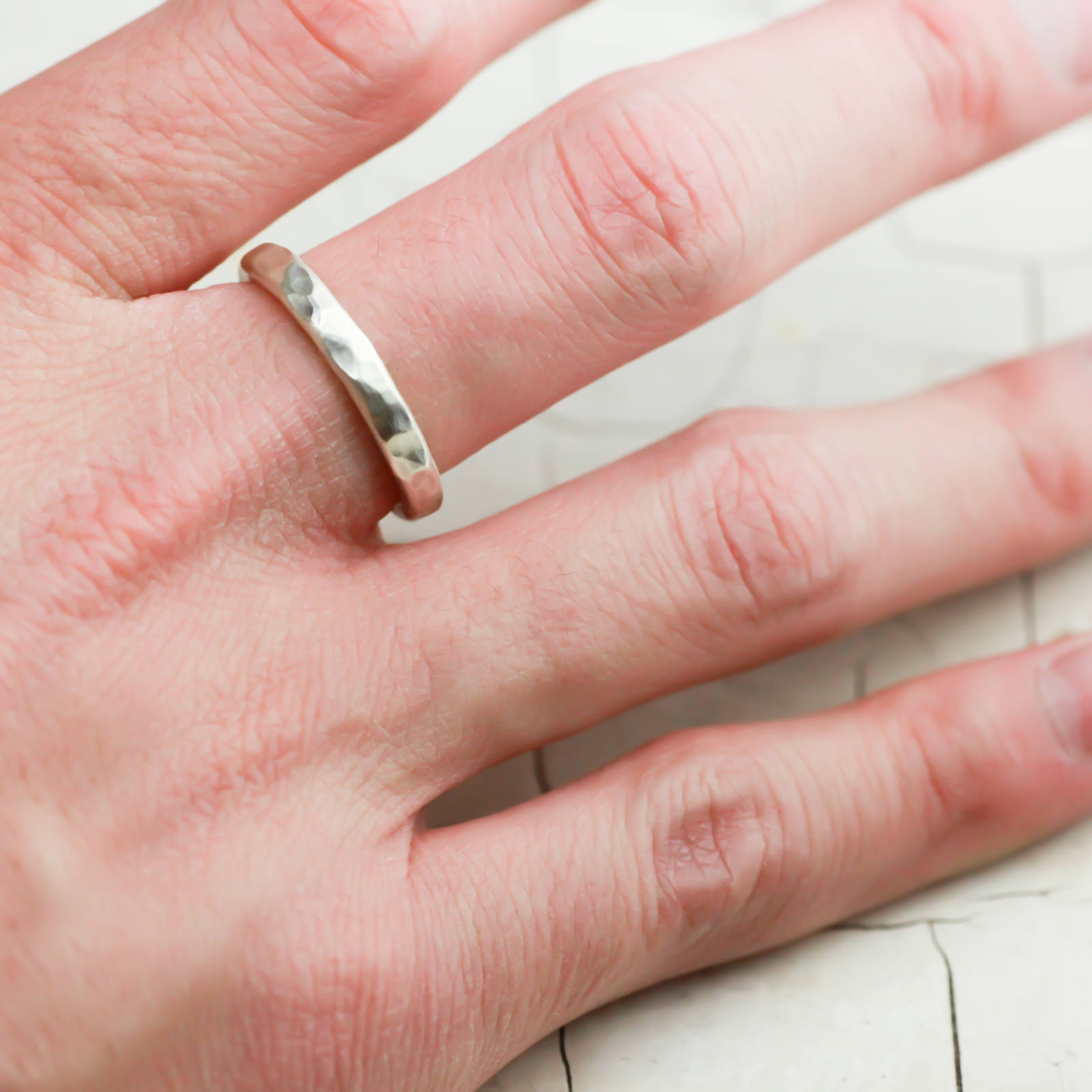 aisorashi-アイソラシ- - ポコポコリング 3.0mm / シルバー素材