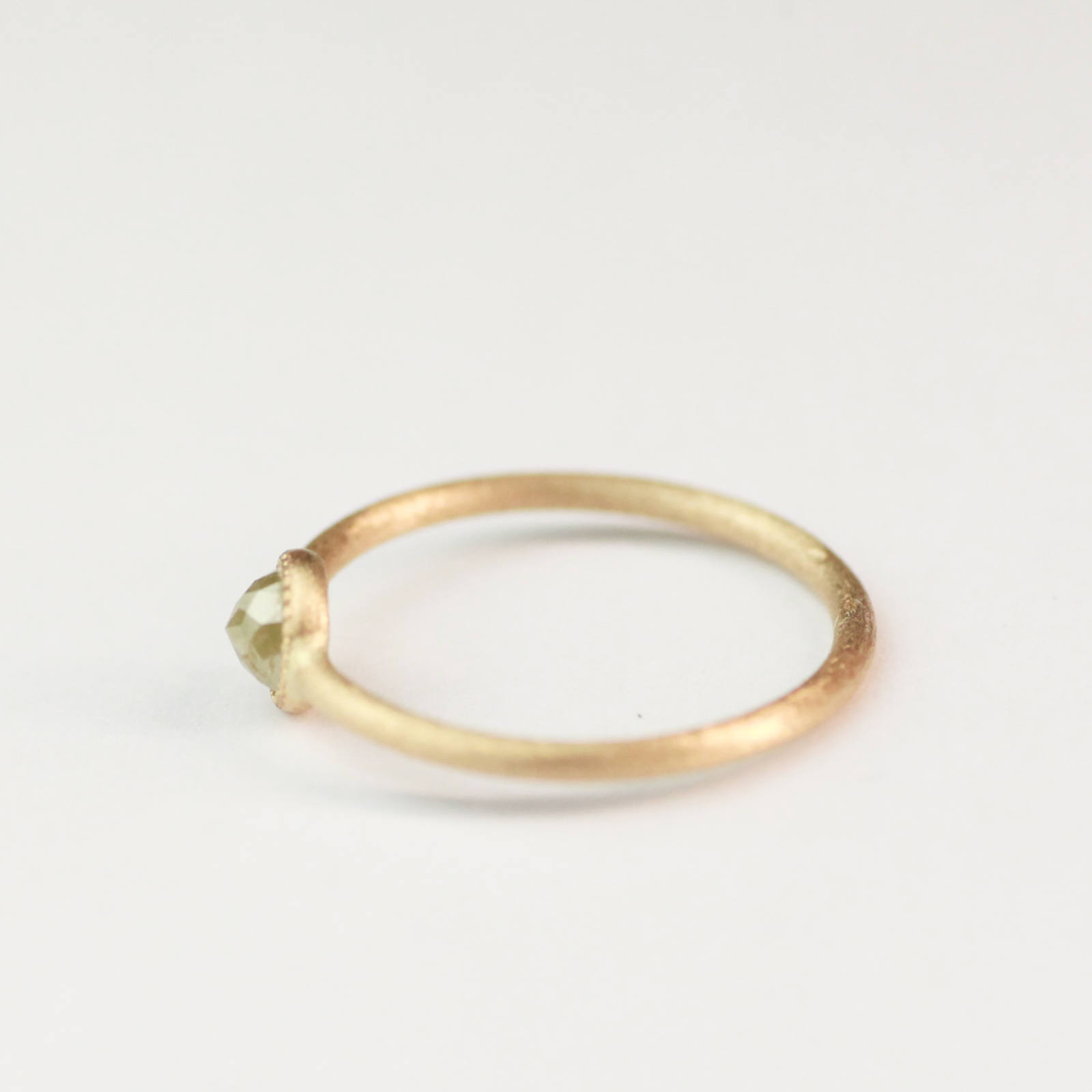 Wonder World - 【サイズ直し対応可】K10 ローズカットダイヤモンド