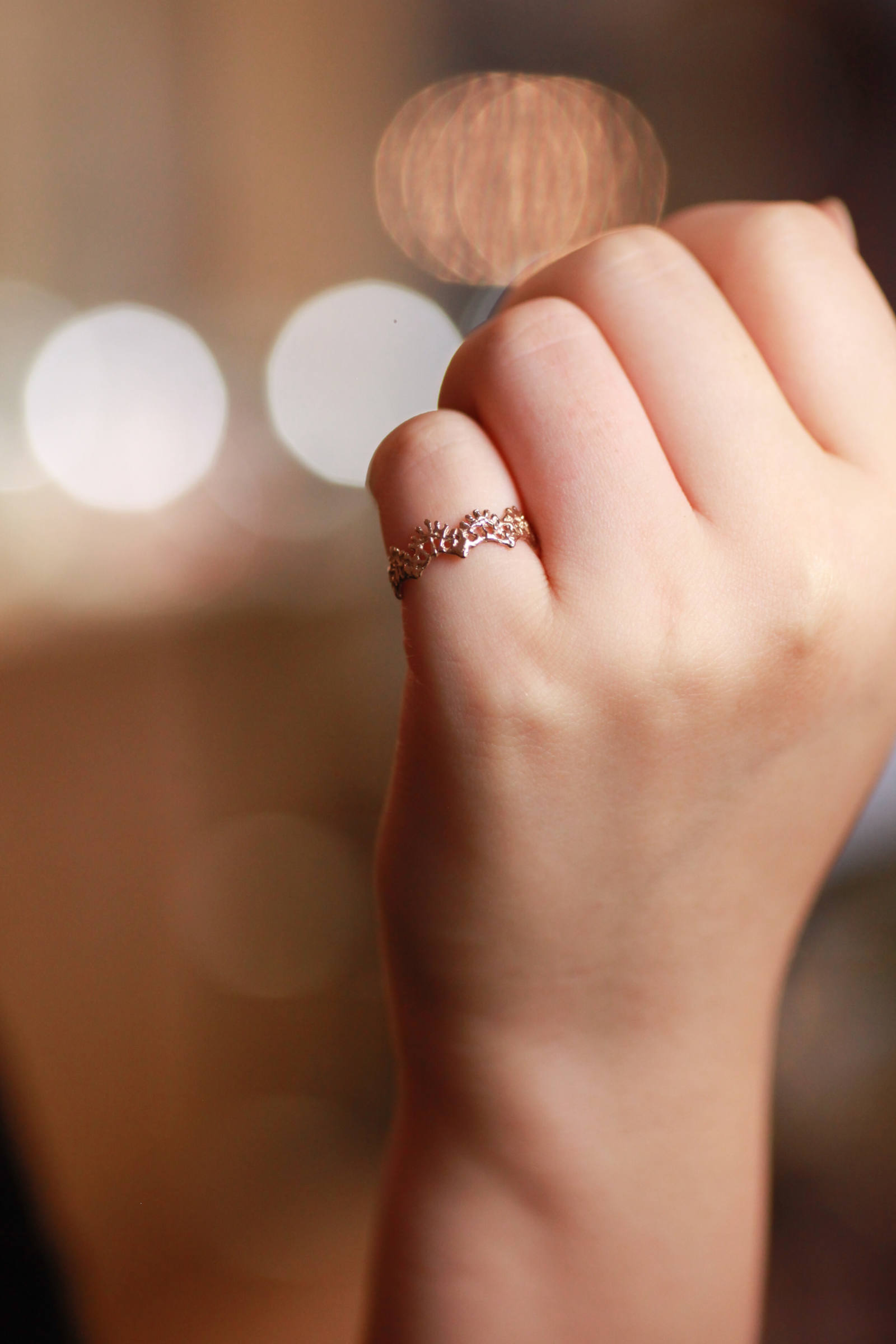 透かし模様が繊細で美しいkaoruの技ありクラウンリング 51 Gentil ジャンティールキタカミ